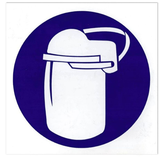 Picture of SIGN-FACE PROTECTION SHALL BE WORN *290